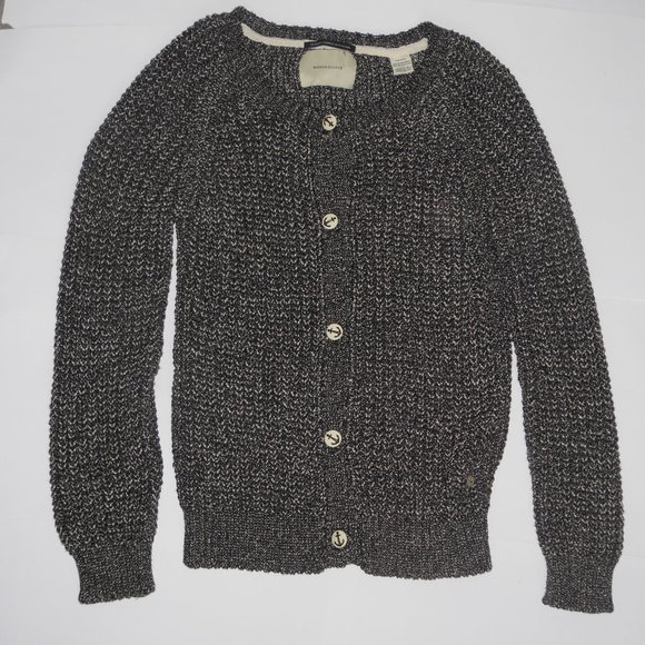 Maison Scotch Scotch & Soda Chunky Black Anchor Buttons Knit Nautical Sweater - Picture 1 of 12